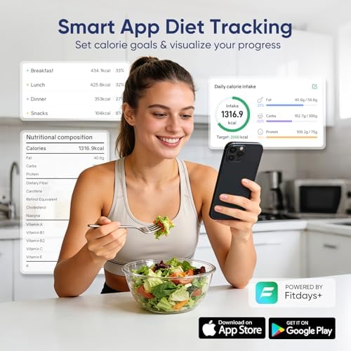 Smart Food Scale with Nutritional Calculator, Free APP with 24