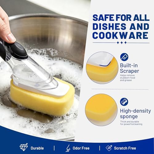 Sponge Brush Refills for OXO Dish Brush, 6 Pack