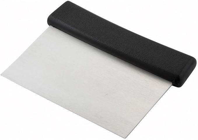 Winco Plastic Handle Winware Stainless Steel Dough Scraper 6 x 3 inches - Image 2