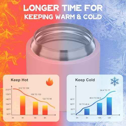 2-in-1 14oz Stainless Steel Soup Thermo with Snack Box