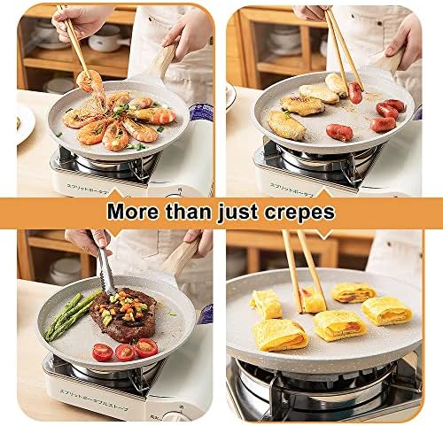 8 inch Crepe Pan, Nonstick Pan for Crepes Omelette Tortillas,Black