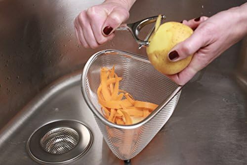 RSVP International Endurance In-Sink Mesh Colander Strainer Basket