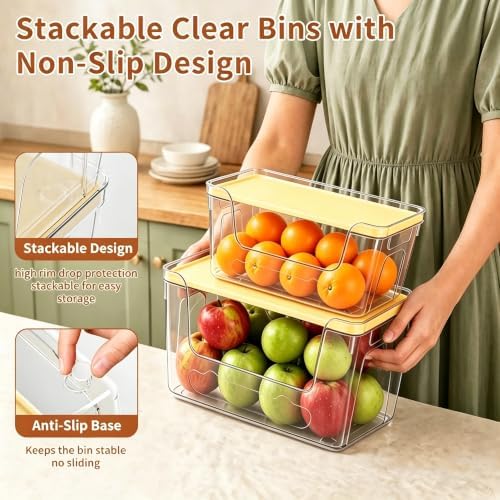 VOOWO Trash Bag Holder, 2 Pack Clear Trash Bag Dispenser with Plastic