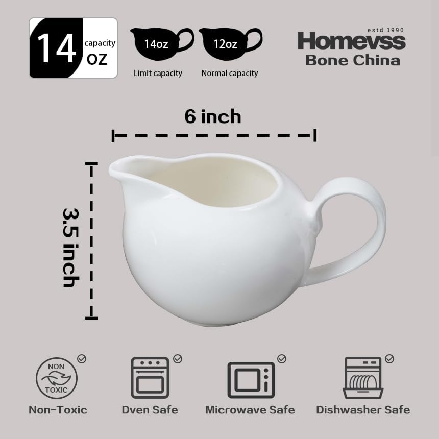 Bone China Coupe Shape, Elegance White Sugar & Milk Pot Set