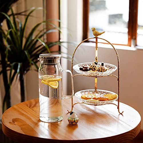 BOTTLE BOTTLE Glass Pitcher with Lid and Handle 50 oz/1500ml