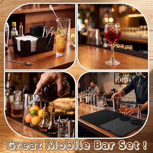 Didaey 518 Pcs Bartender Kit Bartending Supplies Bar Caddy Accessories
