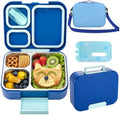 Kids Stainless Steel Bento Lunch Box with Bag (Blue)