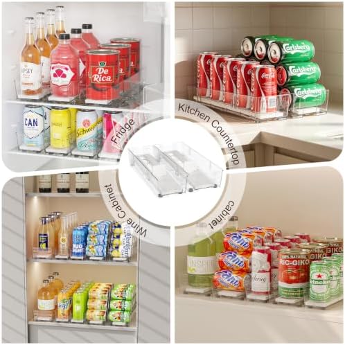 Soda Can Organizer for Fridge, 5 Pack