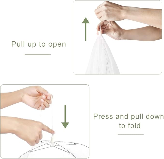 Onarway 6 Pack Food Covers 17 Inch Pop-Up Encrypted Mesh Plate Serving Tents - Image 5