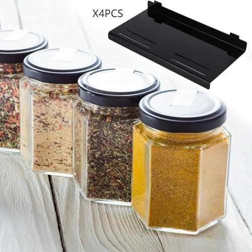 Spice Drawer Organizer Insert Tray 4 Pack, Expandable Acrylic Makeup