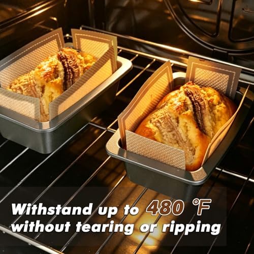 Webake Non-Stick Silicone Loaf Pan Liner for 6x3 Small Banana Bread