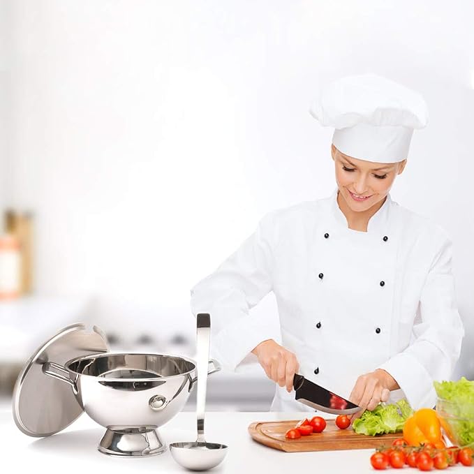 Stainless Steel Hooked Handle Ladle Set - Image 7