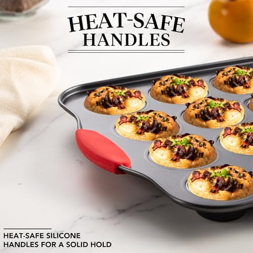 Tiawudi Muffin Pan, Nonstick Cupcake Pan Set, 2 Pack Heavy Duty Muffin