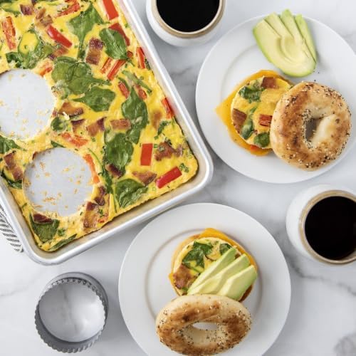 3-Piece Aluminum Sheet Pan Set, Jelly Roll, Quarter Sheet & Eighth