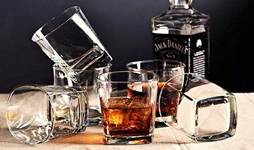 Crystal Whiskey Glasses Set of 6 Large Lead-Free Crystal Glass Tasting