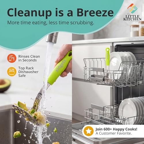 Mini Avocado Masher | Dishwash Safe | Stainless Steel (Zippy Green)