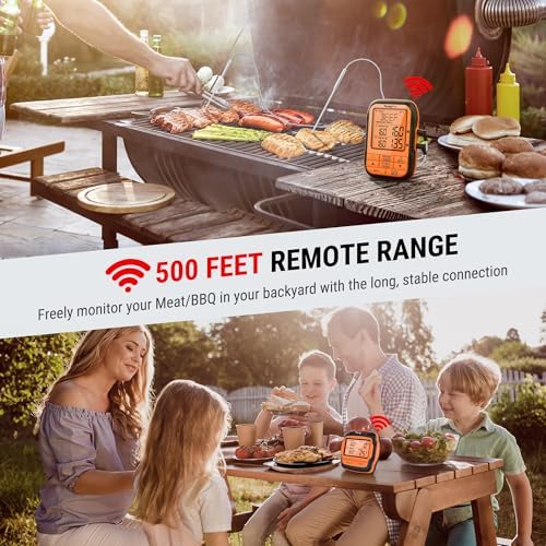 TempPro TempSync 500FT Wireless Meat Thermometer