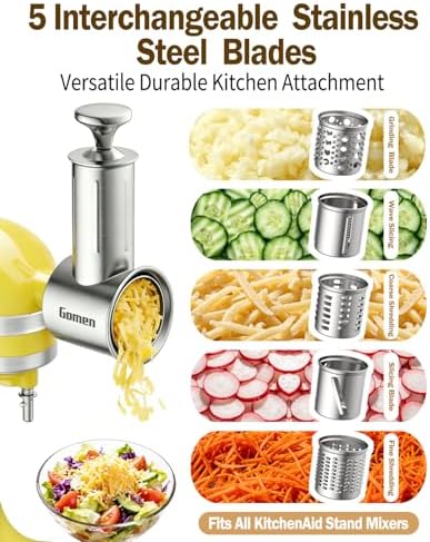 Slicer Shredder Attachment for Kitchenaid Stand Mixer