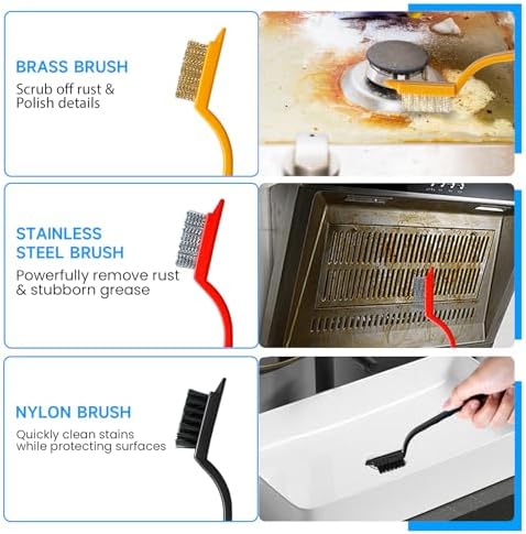 14Pcs Crevice Cleaning Brush Set, V Shape