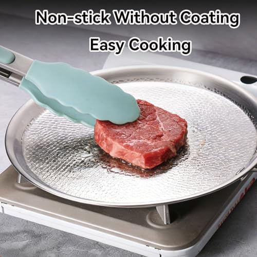 Titanium Hammered Pan, No Coating Nonstick Crepe Pan, Multifunctional