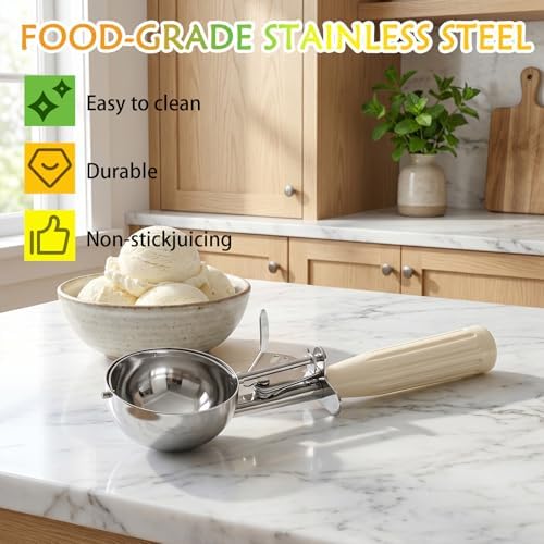 #6 Large Ice Cream Scoop with Trigger, 4.67oz, 18/8 Stainless Steel
