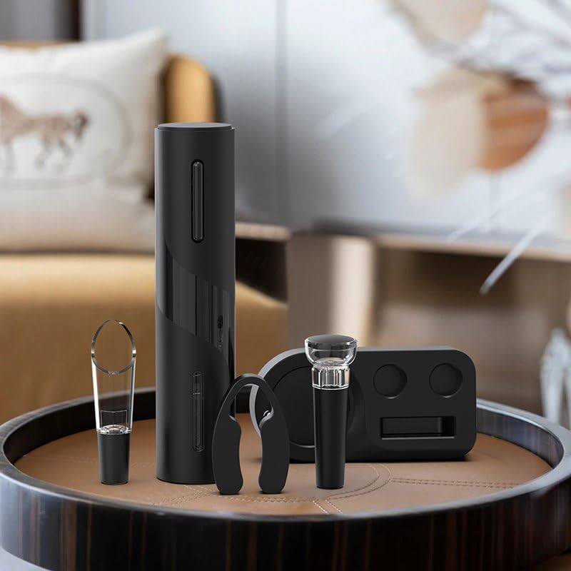 5 in 1 Automatic Electric Wine Bottle Opener,Rechargable Cordless