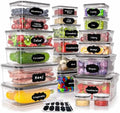 40 PCS Plastic Food Storage Containers with Lids