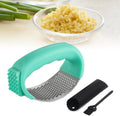 Garlic Press Rocker with Peeler, Stainless Steel