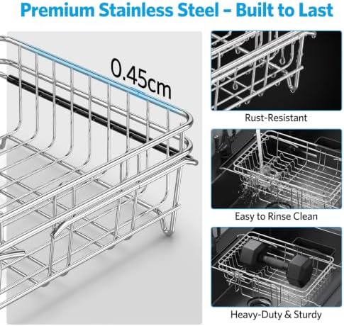 Delamu Over The Sink Dish Drying Rack for Small Kitchen