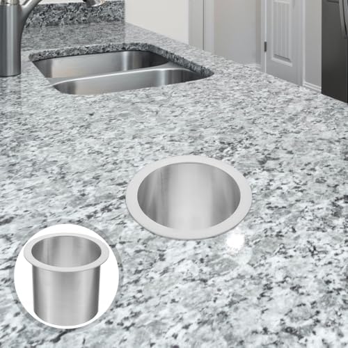 Stainless Steel Kitchen Countertop Trash Chute Grommet