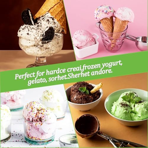 4 Pack Ice Cream Spade Heavy Duty - Stainless Steel Flat Ice Cream