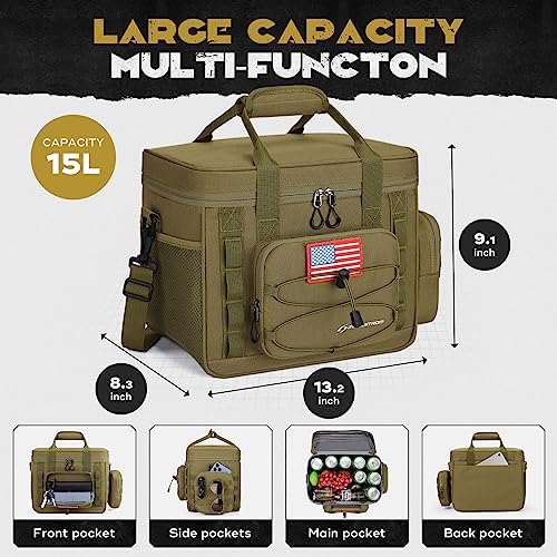 Maelstrom Tactical Lunch Box for Men, Cooler Bag with Detachable MOLLE