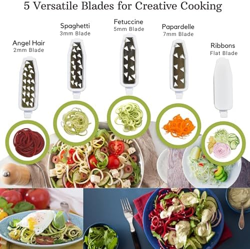 Brieftons QuickFold 5-Blade Vegetable Spiralizer