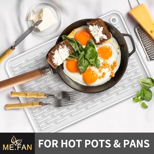 ME.FAN Silicone Dish Drying Mat for Kitchen Counter, Dish Drying Pad