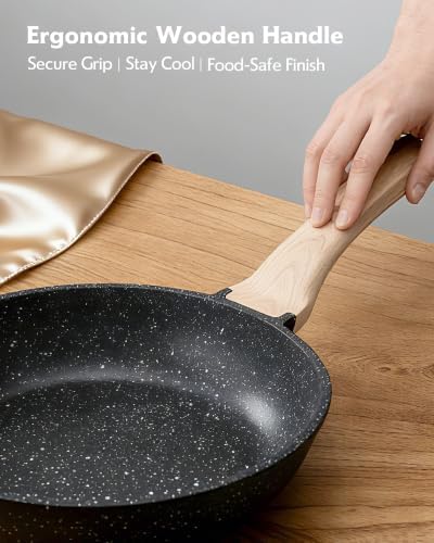 Non Stick Frying Pans, 8-Inch Healthy Non-Toxic Egg Pan Cooking Pan