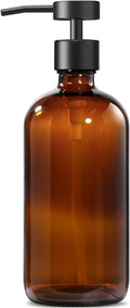 GMISUN Amber Glass Soap Dispenser, 1 Pack Dish Soap Dispensers by GMISUN
