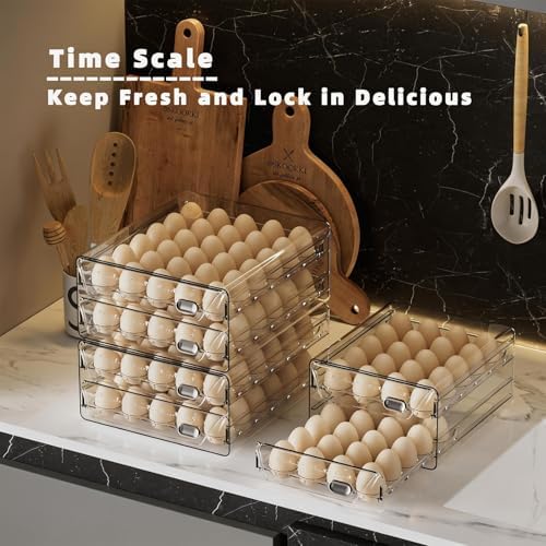 HIYOHIYO 60-Grid Egg Organizer, 2-Tier