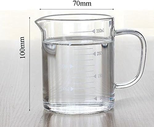 Borosilicate Glass Measuring Cup 350 mL with Spout and Handle Clear