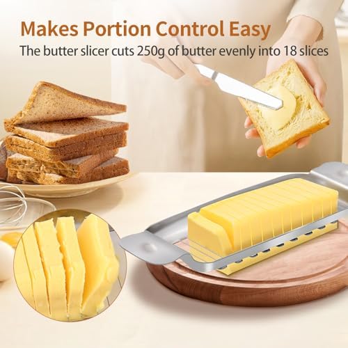 Stainless Steel Butter Slicer, 1/4-Inch Slices