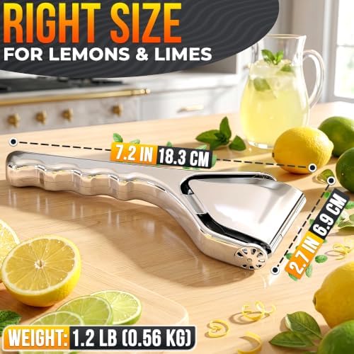 Fold-Flat Stainless Steel Handheld Lemon Squeezer