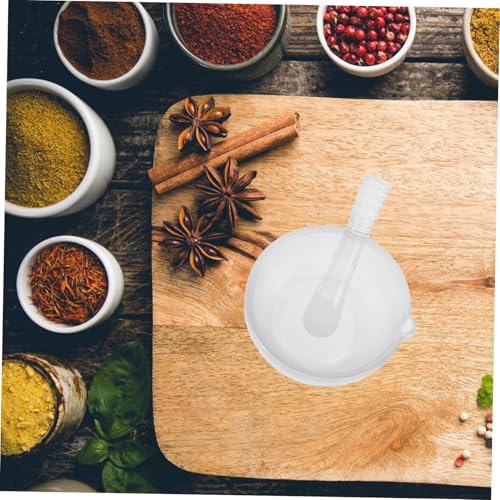 Glass Pestle and Bowl Set with Non Slip Base 75ml