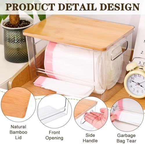 Trash Bag Dispenser Under Sink Organizer for Pantry, Kitchen