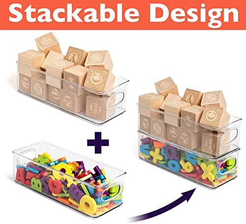 ClearSpace Plastic Pantry Organization and Food Storage Bin, 4 Pack
