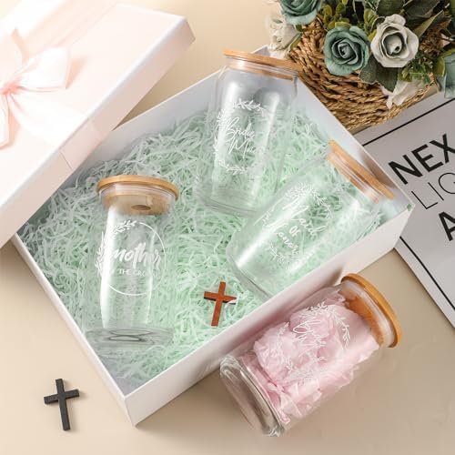 Layhit 10 Pcs Bridesmaid Gifts Bridesmaid Proposal Cups with Lid and