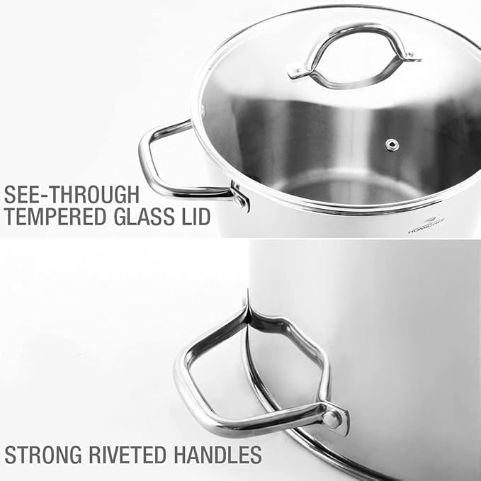 HOMICHEF 16 Quart LARGE Stock Pot - Image 6