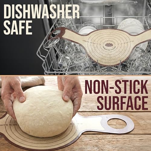 Silicone Bread Sling, 2-Piece, 9in Round & Oval