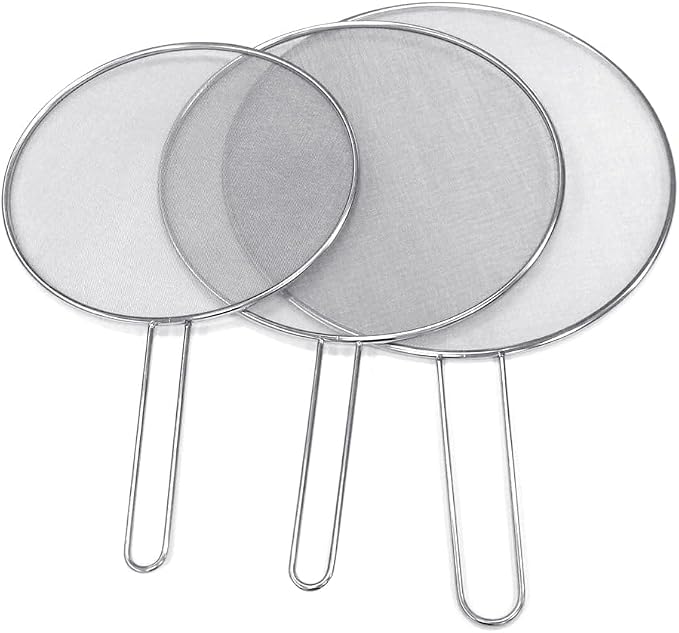 Stainless Steel Splatter Screen Oil Proofing Lid Spill Proof Frying Pan Cover - Image 2