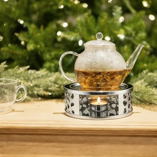 4 PCS Teapot Warmer, Stainless Steel Teapot Warmer, Metal Teapot