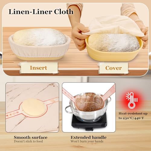 16-Piece sourdough bread baking supplies Set - Foldable Silicone