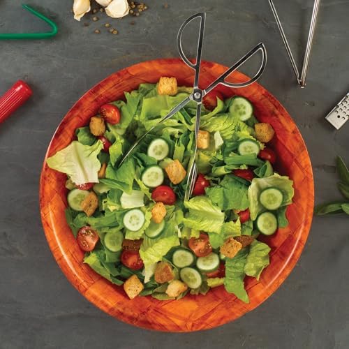 Winco Heavy-Duty 14" Wood Salad Serving Bowl